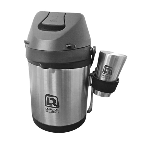 Grabado de termo de metal